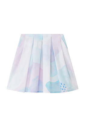 Abstract Floral Skirt
